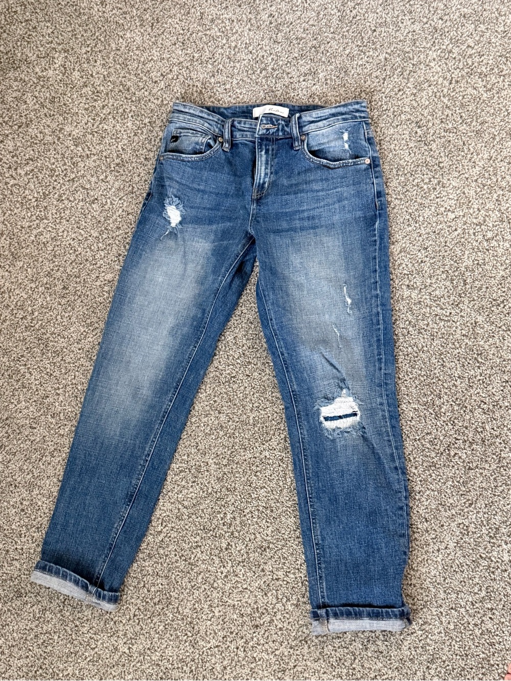 KanCan- Distressed Cropped